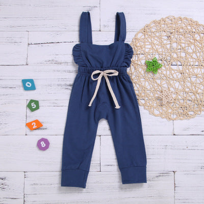 Back Button Harness Harness Long Jumpsuit