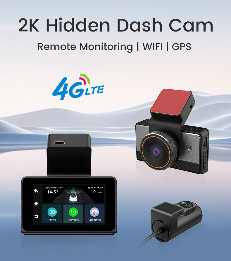2K HD Wi-Fi Rearview Camera Car HD Dash Cam