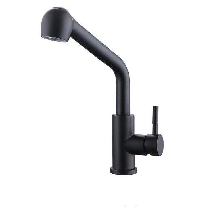 Hot And Cold Universal Sink Kitchen Telescopic Sink Faucet White