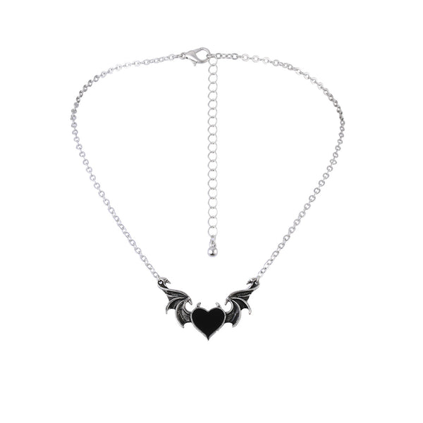 Charming Heart Wing Necklace