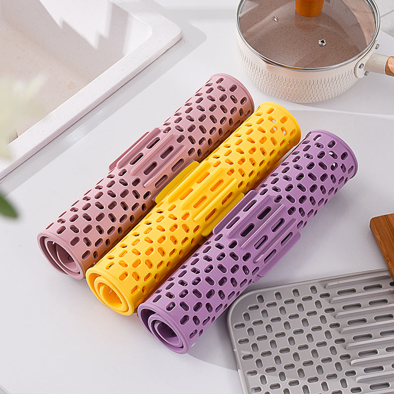 Kitchen Silicone Drain Mat Sink Protection Against Scratching