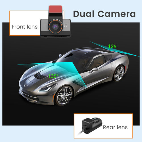 2K HD Wi-Fi Rearview Camera Car HD Dash Cam